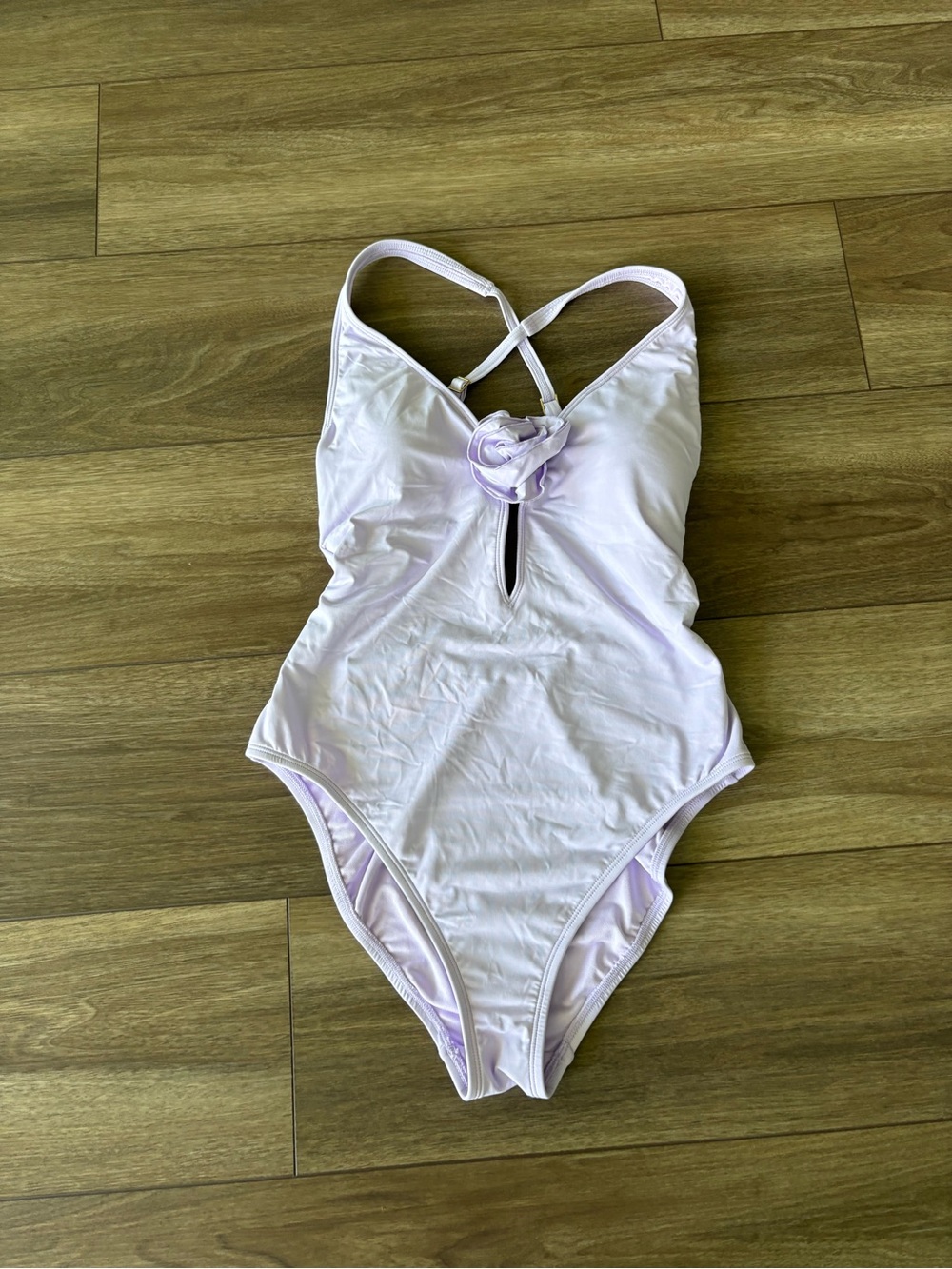 Lilly Pulitzer Light Lilac One-Piece Swimsuit with Rosette - NWOT